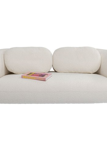 KARE DESIGN Peppo White 2 pers. sofa - hvid polyester og stl
