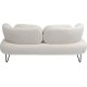 KARE DESIGN Peppo White 2 pers. sofa - hvid polyester og stl