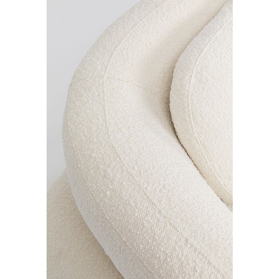 KARE DESIGN Peppo White 2 pers. sofa - hvid polyester og stl