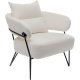 KARE DESIGN Peppo White Sessel - weißes Polyester und Stahl