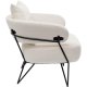 KARE DESIGN Peppo White Sessel - weißes Polyester und Stahl