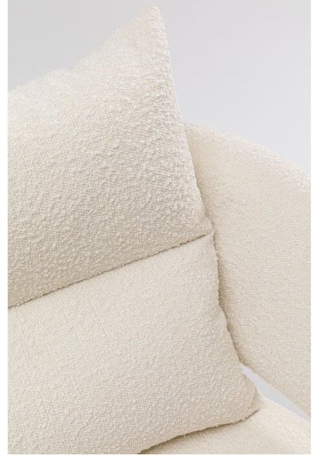 KARE DESIGN Peppo White Sessel - weißes Polyester und Stahl