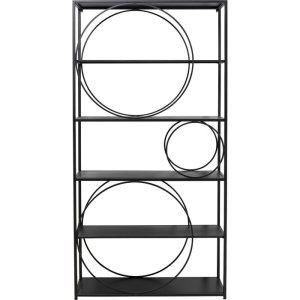 KARE DESIGN Shelf Circle reol, rektangulr - sort stl(H:200cm x100cm x 35cm)