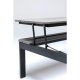 KARE DESIGN Holiday Black multifunktionelt havebord/bord med bnk - polywood og aluminium (90x71)