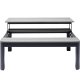 KARE DESIGN Holiday Black multifunktionelt havebord/bord med bnk - polywood og aluminium (90x71)