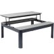 KARE DESIGN Holiday Black multifunktionelt havebord/bord med bnk - polywood og aluminium (90x71)