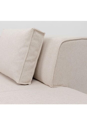 KARE DESIGN Infinity Ottomane Elements Cream Right modul - creme polyester og polypropylen