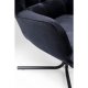 KARE DESIGN Oscar Velvet Black drejestol, m. armln - sort fljl polyester og stl