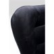 KARE DESIGN Oscar Velvet Black drejestol, m. armln - sort fljl polyester og stl