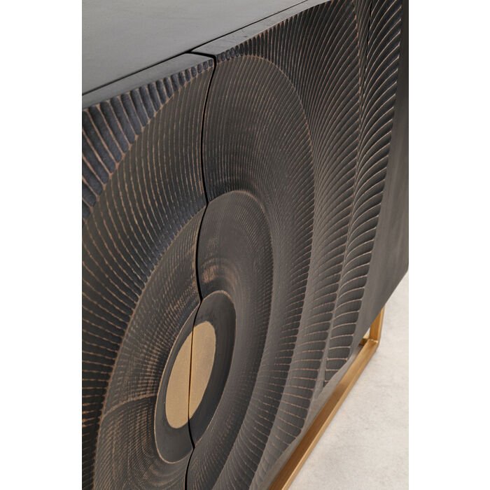 KARE DESIGN Madeira sknk, m. 2 lger og 1 hylde - MDF og gyldent stl (177x45)