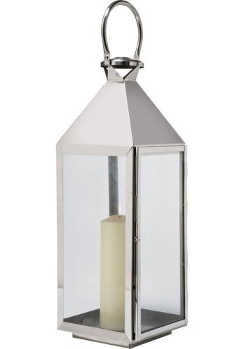 KARE DESIGN Giardino lanterne, m. hank - rustfrit stl og glas (st af 4) 