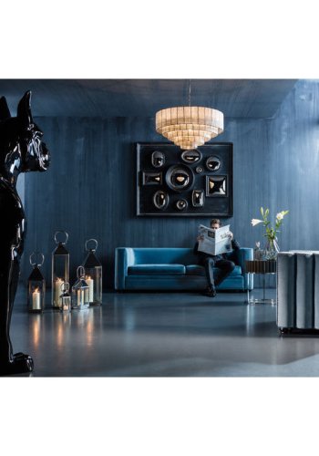 KARE DESIGN Giardino lanterne, m. hank - rustfrit stl og glas (st af 4) 