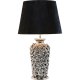 KARE DESIGN Rose Multi bordlampe -  sort velour og slv lertj