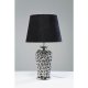 KARE DESIGN Rose Multi bordlampe -  sort velour og slv lertj