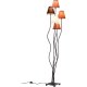 KARE DESIGN Fleksibel Mokka Cinque gulvlampe - flerfarget stoff og stl