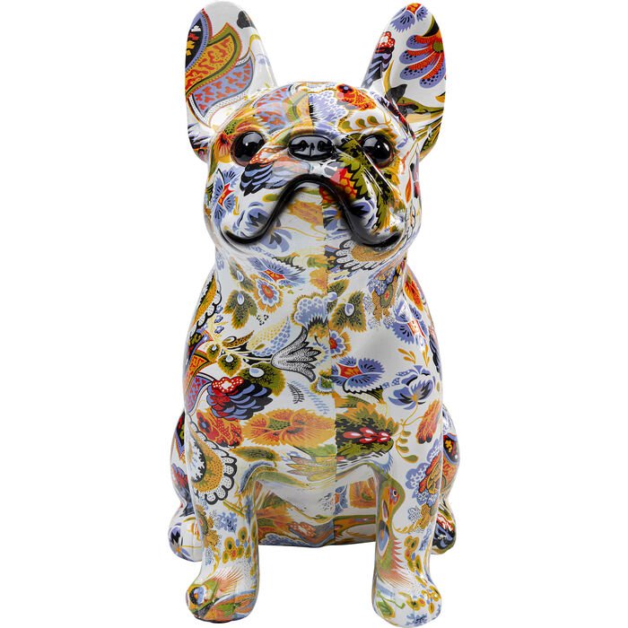 KARE DESIGN Fransk bulldog figur - flerfarget polyresin