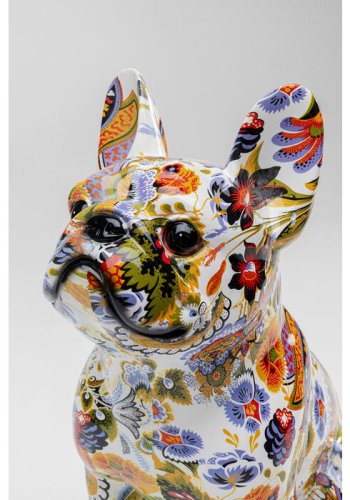 KARE DESIGN Fransk bulldog figur - flerfarget polyresin