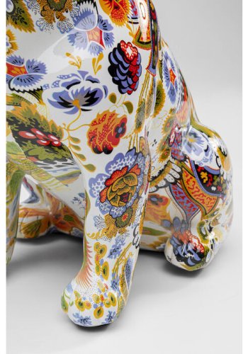 KARE DESIGN Fransk bulldog figur - flerfarget polyresin