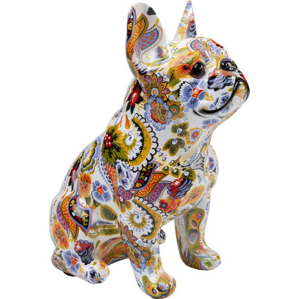 KARE DESIGN Fransk bulldog figur - multifarvet polyresin
