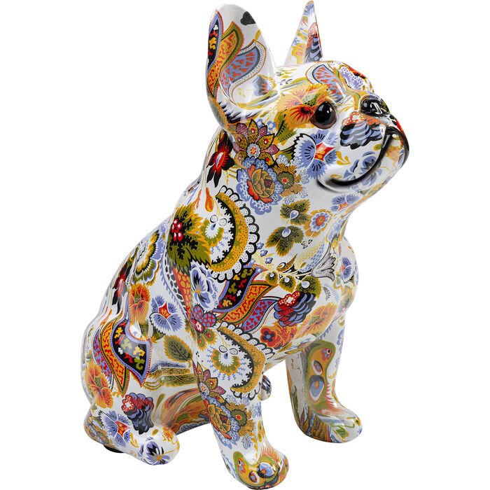 KARE DESIGN Fransk bulldog figur - flerfarget polyresin