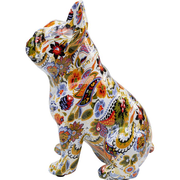 KARE DESIGN Fransk bulldog figur - flerfarget polyresin