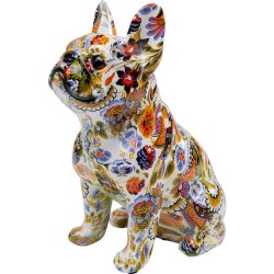 KARE DESIGN Fransk bulldog figur - multifarvet polyresin