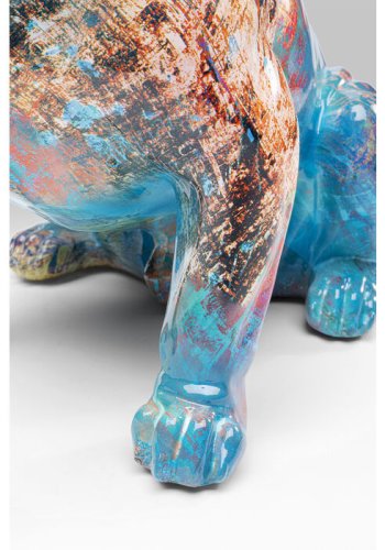 KARE DESIGN Hund med solbrillefigur - flerfarget polyresin