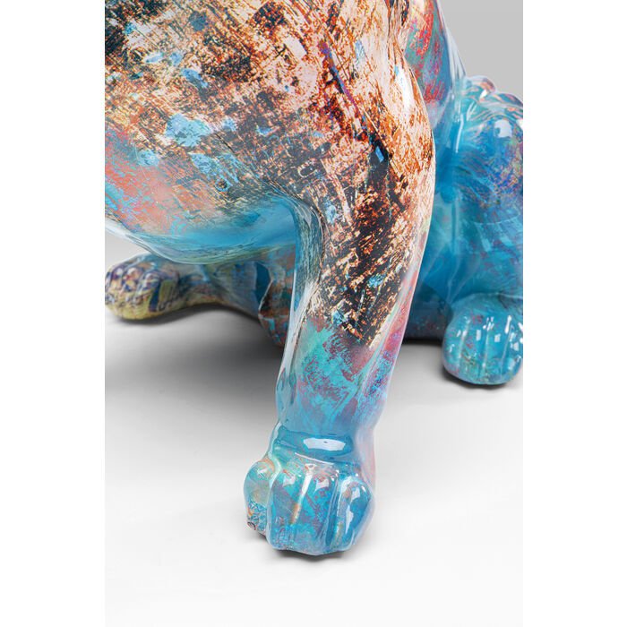 KARE DESIGN Hund med solbrillefigur - flerfarget polyresin