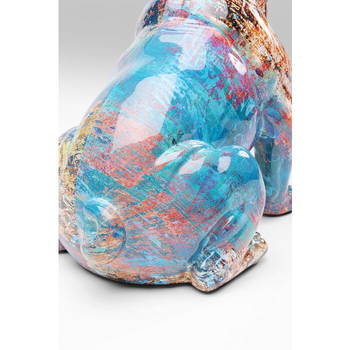 KARE DESIGN Hund med solbrillefigur - flerfarget polyresin