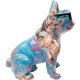 KARE DESIGN Hund med solbrillefigur - flerfarget polyresin