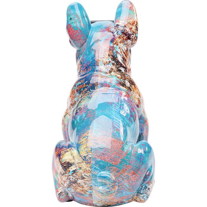 KARE DESIGN Hund med solbrillefigur - flerfarget polyresin