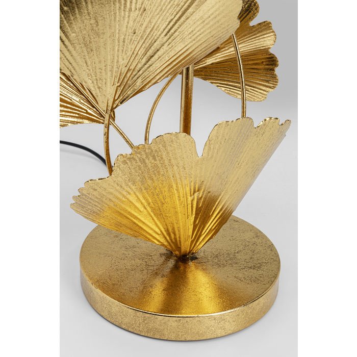 KARE DESIGN Flores Tischleuchte - Baumwolle und Goldstahl