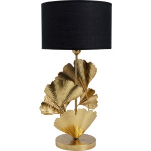 KARE DESIGN Flores bordslampa - bomull och guldstl