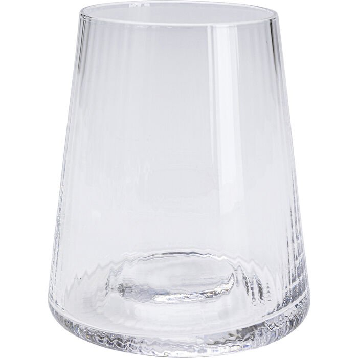 KARE DESIGN Tumbler Riffle drikkeglass, med riller - klart glass (H:11)