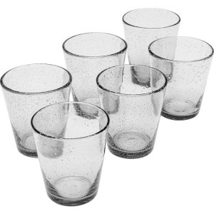 KARE DESIGN Bubble Klart dricksglas, med bubblor - klart glas (set om 6)