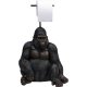 KARE DESIGN Sitting Monkey Gorilla toiletpapirholder - brun/sort polyresin (H:51)
