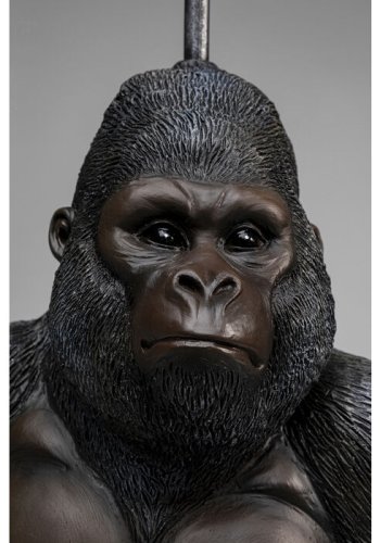 KARE DESIGN Sitting Monkey Gorilla toiletpapirholder - brun/sort polyresin (H:51)