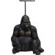KARE DESIGN Sitting Monkey Gorilla toiletpapirholder - brun/sort polyresin (H:51)