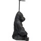 KARE DESIGN Sitting Monkey Gorilla toiletpapirholder - brun/sort polyresin (H:51)