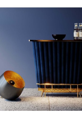 KARE DESIGN Apollon gulvlampe, rund - sort stl (50)