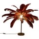 KARE DESIGN Feather Palm bordlampe - rustrd strudsefjer og messing stl