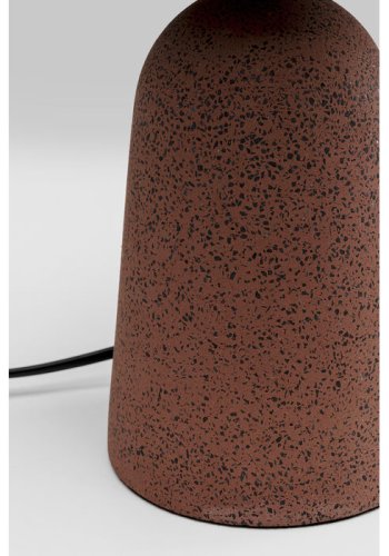 KARE DESIGN Bollie bordlampe - klar glas og rd beton cement