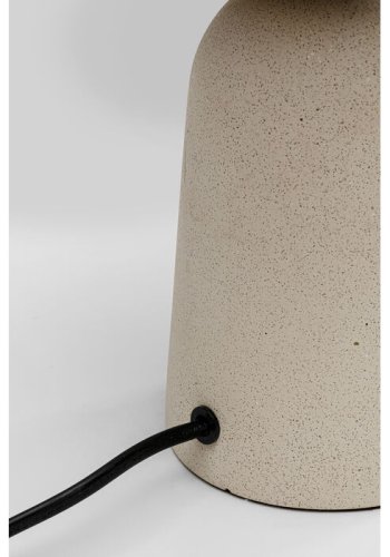 KARE DESIGN Bollie bordlampe - klar glas og beige beton cement