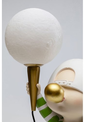 KARE DESIGN Bubble Boy Tischleuchte - weißes und grünes Polyresin und Polyethylen