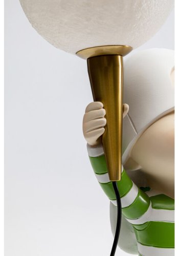KARE DESIGN Bubble Boy Tischleuchte - weißes und grünes Polyresin und Polyethylen