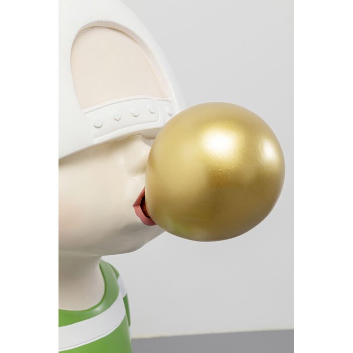 KARE DESIGN Bubble Boy figur - grn og hvid polyresin (H:82cm)
