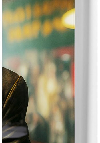 KARE DESIGN Drinking Monkey glasbillede, kvadratisk - multifarvet lamineret glas (100x100)