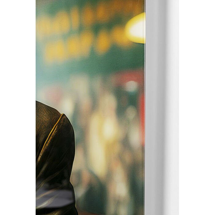 KARE DESIGN Drinking Monkey glasbillede, kvadratisk - multifarvet lamineret glas (100x100)