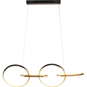 KARE DESIGN Galaxy loftlampe, LED, dmpbar, hjdejusterbar - sort aluminium og messing stl