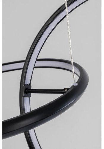 KARE DESIGN Galaxy loftlampe, LED, dmpbar, hjdejusterbar - sort aluminium og messing stl